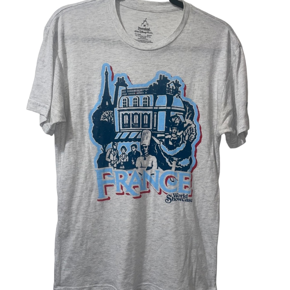 Walt Disney‎ Parks World Disneyland Showcase France T-Shirt Sz M